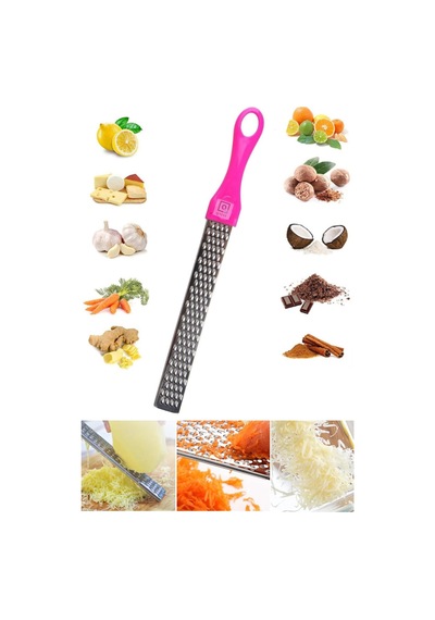 Qniay Qnykitchen Pratik Uzun Renkli Saplı Limon Peynir Rendeleme 1adet Diğer