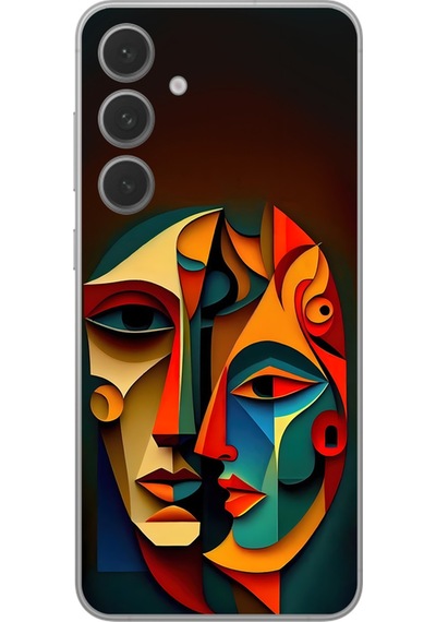 Samsung Galaxy S24plus Uyumlu Şeffaf Kılıf Tablo 6 Tasarımlı