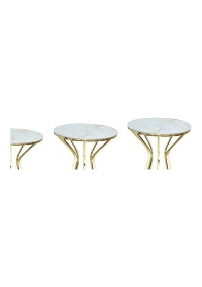 Brc Cadde Zigon Model Metal Çelik Gold Renk Kaplam Siyah Mermer