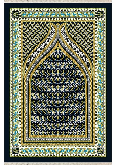 Dijital Baskılı, Yıkanabilir, Yumuşak Dokulu Çocuk Ve Yetişkin Seccade S-dot-sn-073 Yeşil