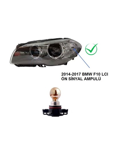 Bmw F10 Lcı 2014-2017 Ön Sinyal Py24w Oto Halojen Ampul