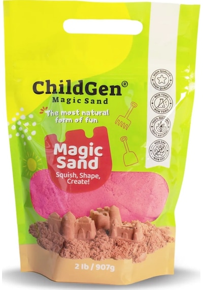 Childgen Doğal Kinetik Kum Refill Paket 907gr - Pembe Pembe