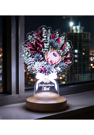 Erkeğe Yeni İş Hediyesi Protea Çiçek Buketi Led Lamba - Şeker Çalıları, Kral Protea Ve Sukulent Buketi Kişiye Özel Ofis Lambası Kral Protea Buketi Erkeğe Yeni İş Hediyesi Protea Çiçek Buketi Led Lamba - Şeker Çalıları, Kral Protea Ve Sukulent Buketi Kişiye Özel Ofis Lambası Kral Protea Buketi