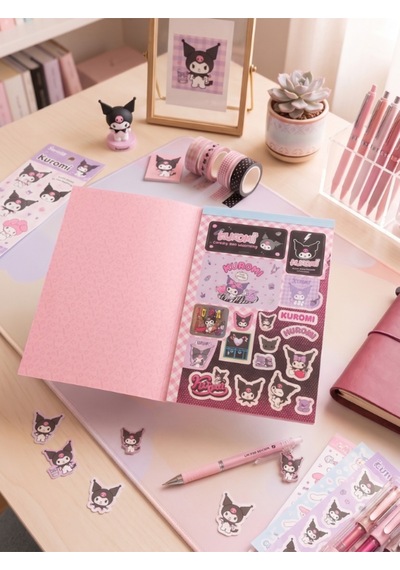 Kuromi & Hello Kitty Lisanslı Sticker Albüm Çok Renkli