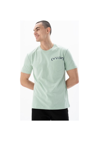AR-MA Arma Erkek Regular Fit Bisiklet Yaka Tişört Y25344405501 Yeşil