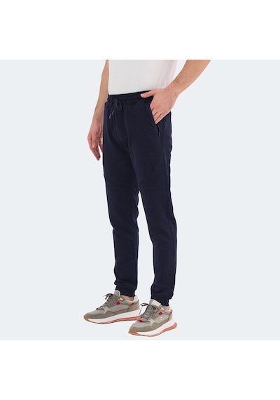 Slazenger VENOM Erkek Fermuar Cepli Dar Paça Lacivert Eşofman Altı