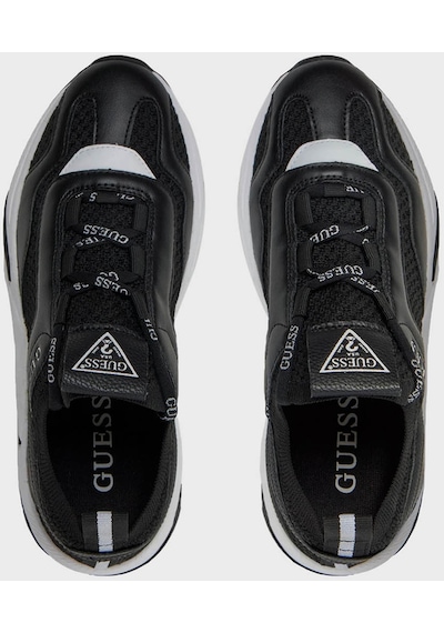 Guess Bayan Ayakkabı Flpge2 Fab12 Black Siyah-beyaz Siyah - Beyaz