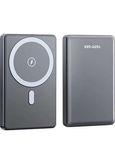 Ven-dens Vd-pb033 Premium Manyetik Powerbank Led Ekranlı 10000mah Metalik