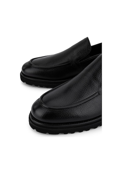 Tamer Tanca Erkek Hakiki Deri Siyah Loafer Ayakkabı 537 3041 Erk Ayk Sk26-27 Sıyah