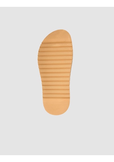 %100 Hakiki Deri Parlak Bronz Kadın Terlik Bronz
