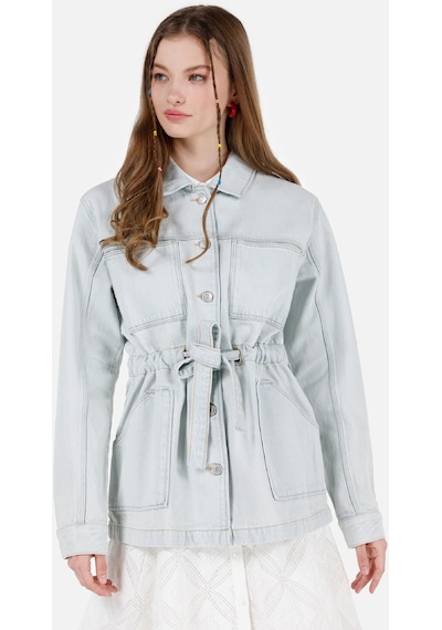 Colins Normal Kesim Mavi Kadın Ceket Denim