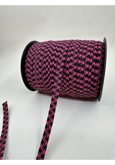 Paşateks 8 Mm Desenli Renkli Tres Lastik-5 Metre-pembe