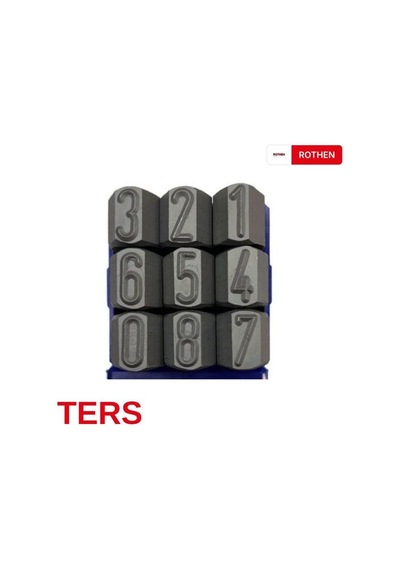 2 Mm Rothen Ters Çelik Rakam Takımı