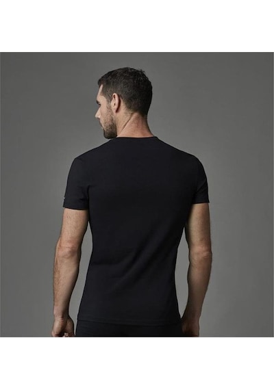 Eros Ers004 Compact O Yaka Erkek T-shirt İkili Paket - Siyah Siyah