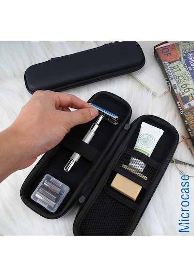 Microcase Seyehat İçin Traş Bıçağı Taşıma Kılıfı 21x9cm Al5356 Kılıf
