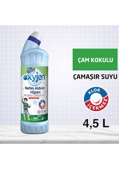 Bingo Oksijen Çam Kokulu Ekonomi Paket Çamaşır Suyu 6 x 750 ML