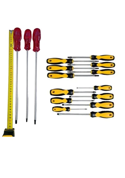Ht- Rico Torx Tornavida Seti Düz Yıldız Tornavida Takımı Uzun Şiş Tornavida T20 T25 T30 300mm