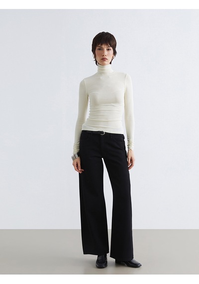 Lcw Vision Ekru Dik Yaka Kadın Body