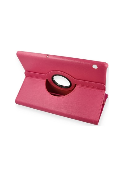 Mediapad T5 10 Kılıf 360 Tablet Deri Kılıf - Pembe Diğer