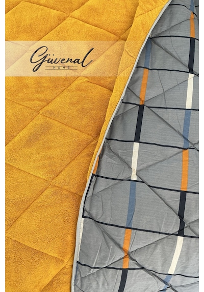 Güvenal Fiore Wellsoft Çift Taraflı Çift Kişilik Yastık Kılıflı Lastikli Çarşaflı Uyku Seti Yatak Örtüsü Yorgan Lastikli Çarşaf Yastık Kılıfı Çeyiz Uyku Krem