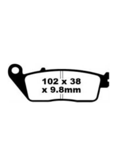 Honda Sw-T 600 Arka Scooter Karbon Fren Balatası Sfac196