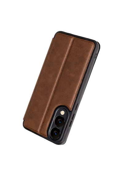 Uray Store Samsung Galaxy Uyumlu  S25 Edge Flip Cover - Taba