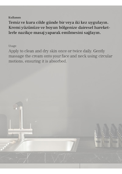 İnce Çizgileri, Kırışıklıkları Azaltıcı Cilt Esnekliğini Ve Sıkılığını Artırıcı Krem 50ml