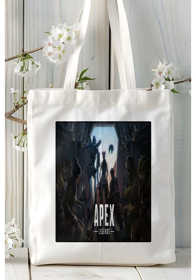 Art Hediye Apex Legends Oyun Baskılı Omuz Çanta Kişiye Özel Model 25 Çok Renkli