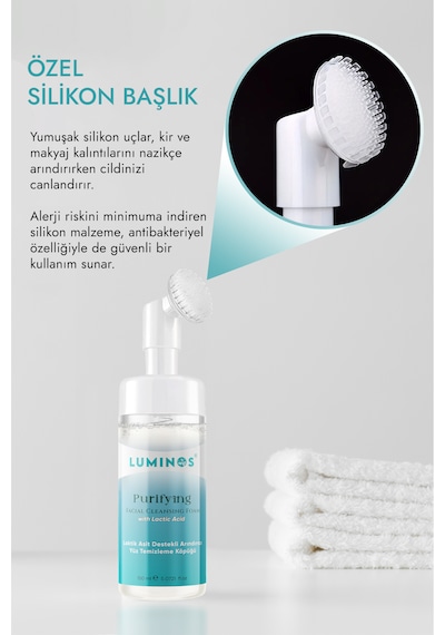 Luminos Fırça Başlıklı Yüz Temizleyici ve Arındırıcı Köpük 150 ML