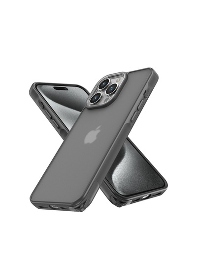 Apple İphone 14 Pro Uyumlu Kılıf Elegant Kapak - Titan Gri