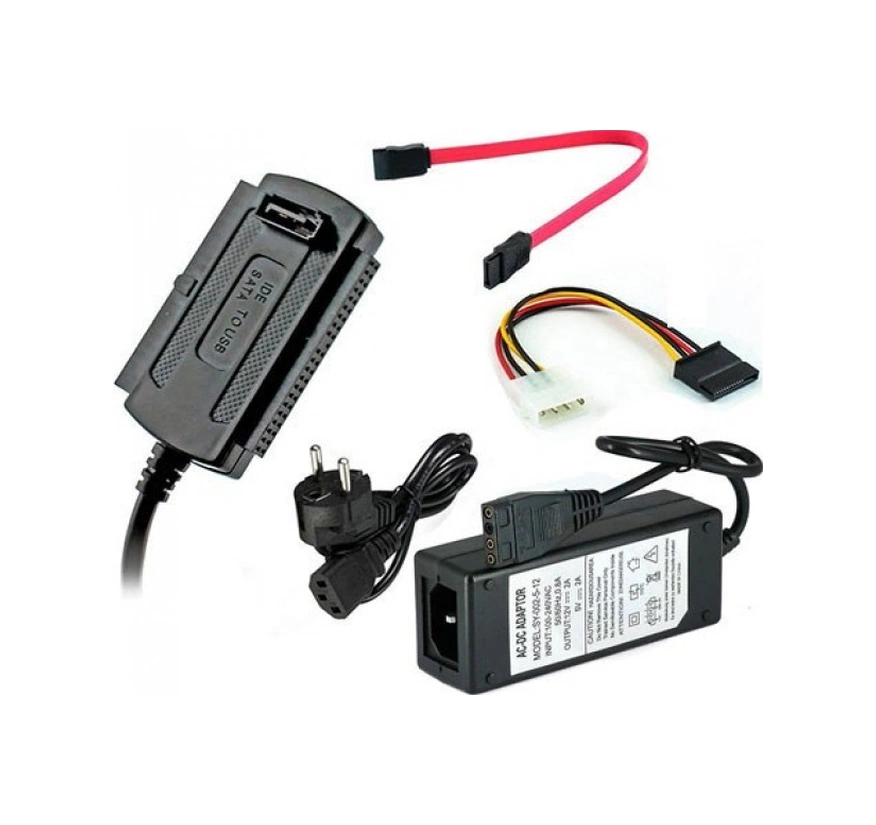 Usb 2.0 To Ide-sata 2,5" Ve 3,5" Harici Harddsik Kablosu Seti Combo Set