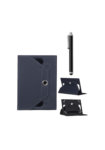 Everest Everpad Mini Qc-785 Uyumlu Universal Dönerli Standlı Kılıf + Tablet Kalemi Arka Kapak
