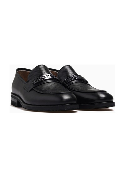 Pierre Cardin Erkek Hakiki Deri Toka Detaylı Loafer Ayakkabı 26y 104317 M Siyah Siyah