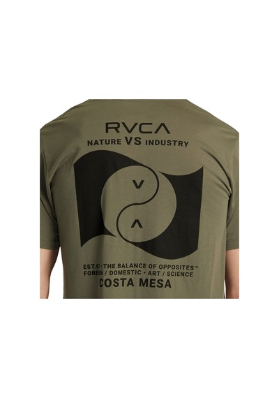 Rvca Rvca Balance Banner Erkek Tişört 695 Yeşil