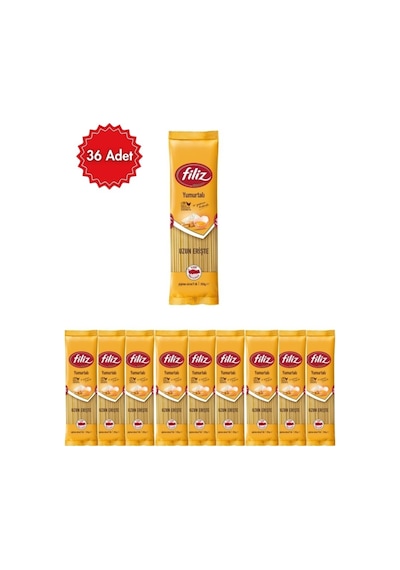 Filiz Yumurtalı Uzun Erişte Makarna X 36 Adet Geleneksel Tat &amp Pratik Pişirme Doyurucu Seçim
