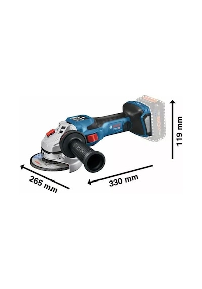 Bosch GWS 18V-15 SC 18 Volt Akülü Avuç Taşlama (Akü Ve Şarj Hariç) - 06019H6100