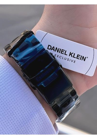 Daniel Klein Çelik Kordon Kronometreli Kadran Tasarımı 5 Atm Suya Dayanıklı Erkek Kol Saati 10034.n6 Siyah