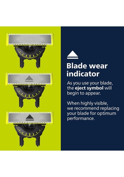 Philips Oneblade 360 Bıçaklar, Oneblade Elektrikli Tıraş Makinesi Ve Düzeltici İçin Orijinal Yedek Bıçaklar, 4'lü Paket, Qp440/80 Diğer