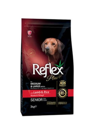 Senior Orta Ve Büyük Irk Kuzulu Ve Pirinçli Yaşlı Köpek Maması 3 Kg