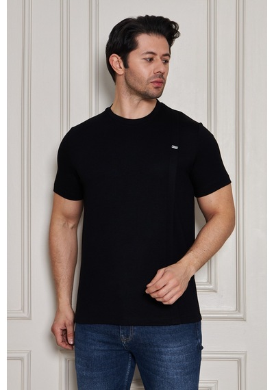 Erkek Jeuss Oysho Kumaş Sıfır Yaka Siyah Tshirt Erkek Jeuss Oysho Kumaş Sıfır Yaka Siyah Tshirt