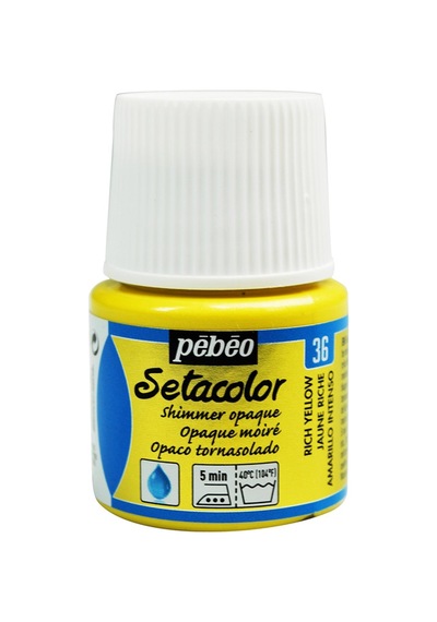 Pebeo Setacolor Opak Kumaş Boyası Metalik 36 Shimmer Rich Yellow