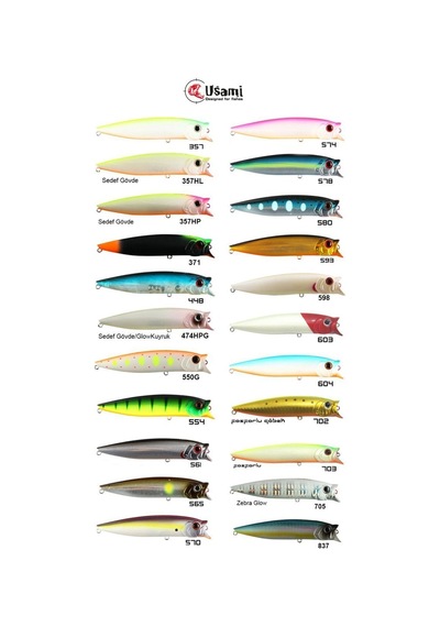 Usami Combo Pop 100F 12.1 G Maket Balık