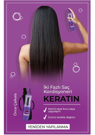 Keratin Çift Fazlı Kondisyoner Fön Suyu 240 Ml - Mrfs