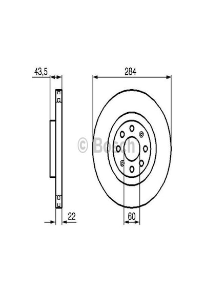Bosch 0986479s91 Ön Fren Diski 15 İnç Corsa D Corsa E Adam Grande Punto Punto Evo 55700922