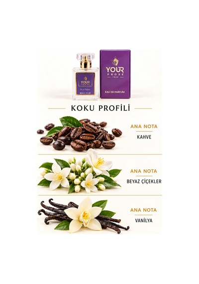 Your Prose K118 Yasemin Ve Sümbülteber Notalı Tatlı Beyaz Çiçeksi Kadın Parfümü Edp 50 Ml - 8690352000012yp118