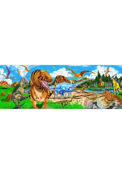 Melissa And Doug Dev Yer Yapbozu Dinozor Dünyası (48 Parça)