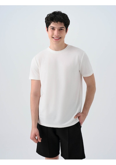 Loft Regular Fit Beyaz Erkek T-shirt Lf2038850 Beyaz