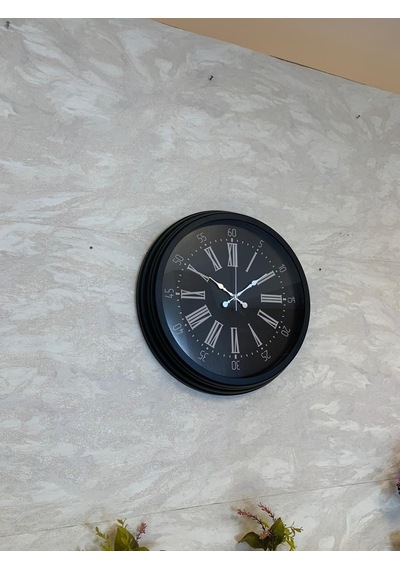 Black Noble 40 Cm Metal Modern Duvar Saati Diğer
