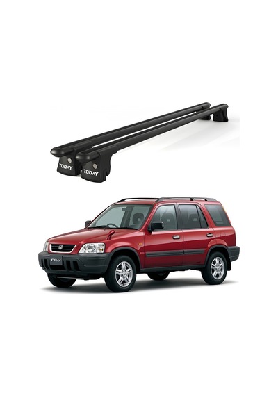 Trio-ı Honda Cr-v 1996-2001 Uyumlu Siyah Kilitli Ara Atkı 120cm Port Bagaj Tavan Barı