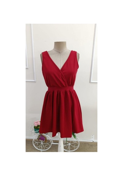 Butik İstanbul Kadın Askılı Kruvaze Yakalı Arkası Fiyonk Detaylı Kısa Janjan Krep Elbise Kırmızı Butik İstanbul Kadın Askılı Kruvaze Yakalı Arkası Fiyonk Detaylı Kısa Janjan Krep Elbise Kırmızı